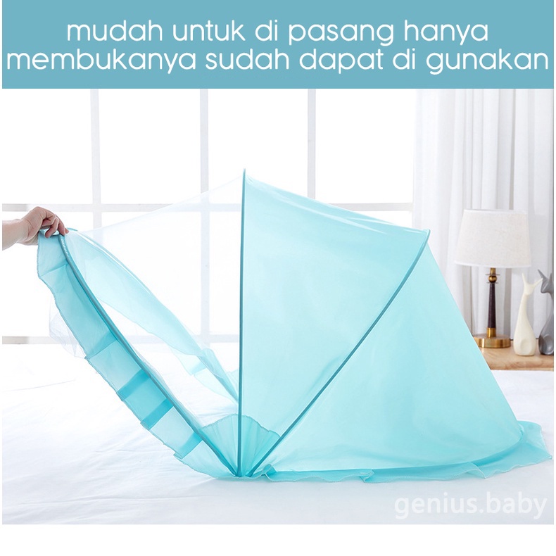 Kelambu lipat bayi praktis tempat tidur bayi anti nyamuk selambu bayi anti nyamuk