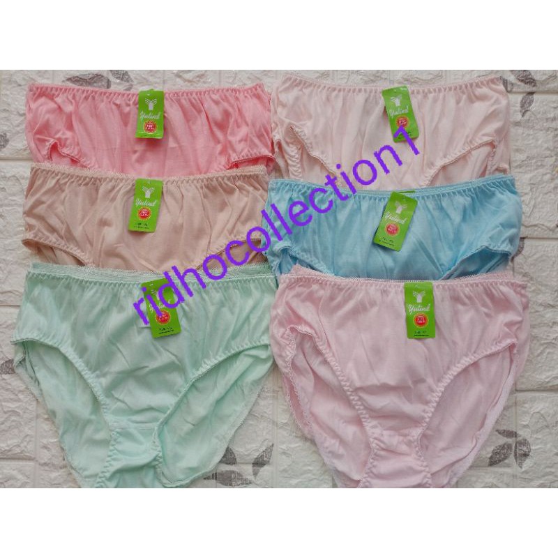 [ 6 Pcs ] CELANA DALAM YUTIND O22, CELANA DALAM WANITA KARET ZIG - ZAG