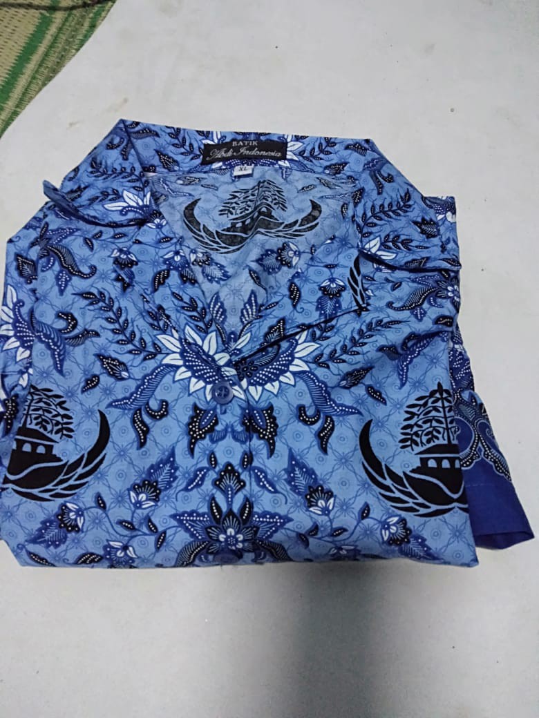 Seragam Katun Wanita Batik Korpri Pgri Kopri Dinas Pns Panjang