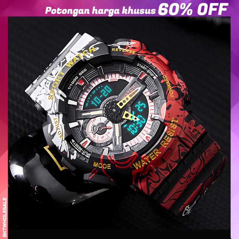 Jam Tangan Pria Sport Digital Sports Men's Watch Dual Display Premium Watch (tidak Ada Logo Di Jam Tangan)