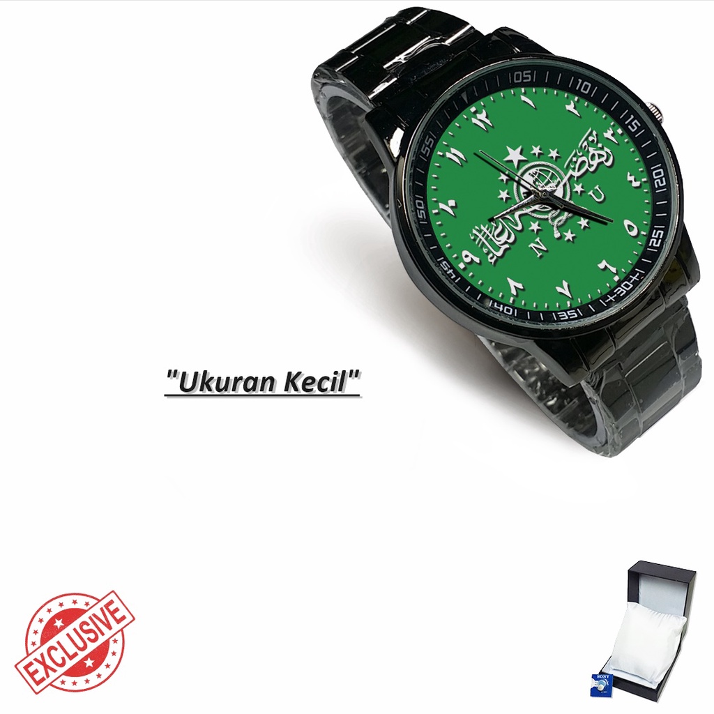 Jam Tangan Rantai Couple Nahdlatul Ulama - NU Motif 3 (Keren)