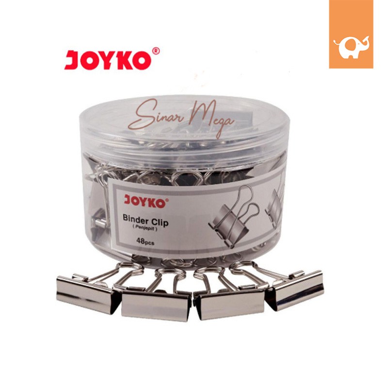 

Joyko Binder Clip Stainless 111SL Silver / Penjepit Klip Kertas Murah Berkualitas