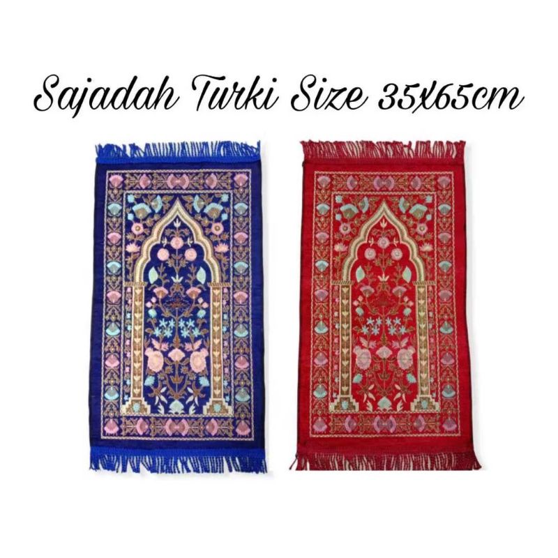 SEJADAH kEPALA TuRKI UKURAN /SIZE 35×65 kualias impor