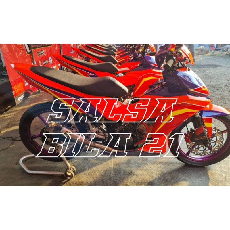 Klit sarung jok motor amplas kasar anti keset road race