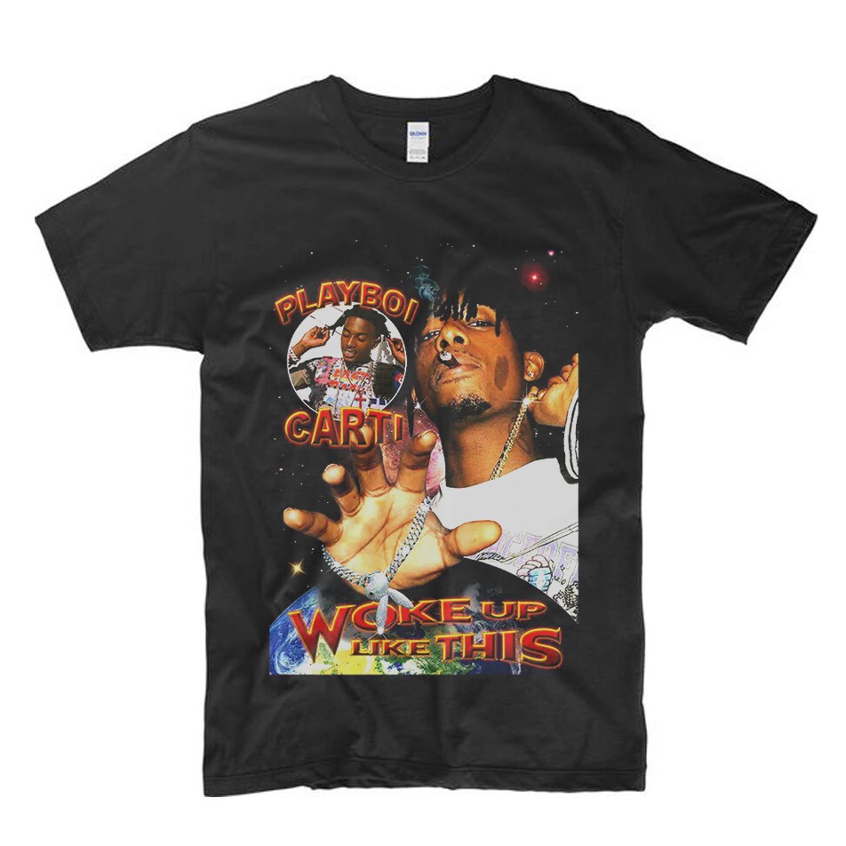PLAYBOI CARTI RAP Kaos Vintage Homage Tee Kaos Band Kaos Musik