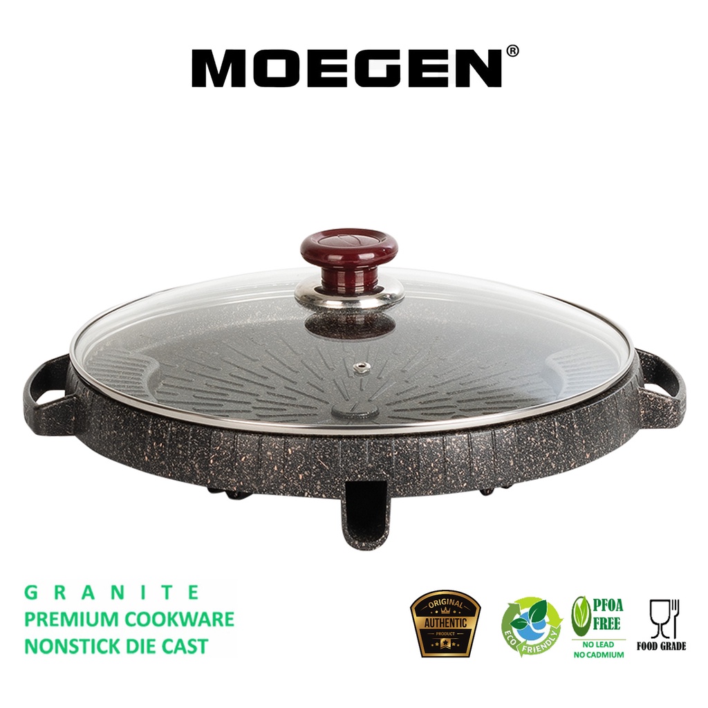 ORIGINAL MOEGEN Germany bulgogi pan 32cm grill bbq panggangan plus tutup kaca