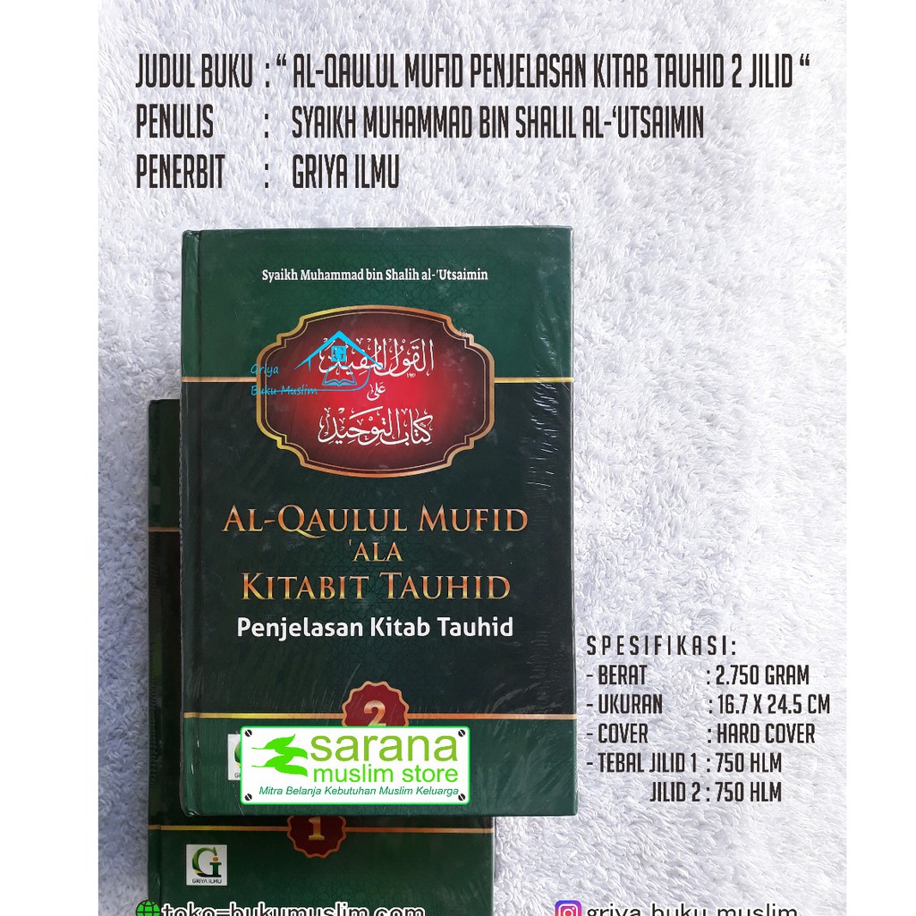 Buku Al-Qaulul Mufid Penjelasan Kitab Tauhid 2 Jilid