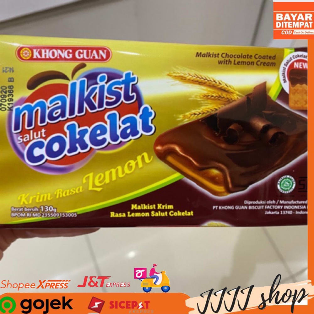 

Khong Guan Malkist Cokelat Krim Lemon Malkis Cracker Biskuit Cemilan Snack 130gr
