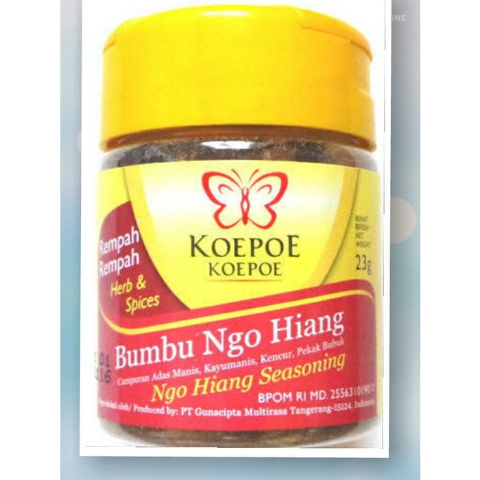 

Instan-Masak-Bumbu- Bumbu Ngo Hiang Koepoe, Ngohiang, Ngo Hiong, Gohiong 23Gram -Bumbu-Masak-Instan.