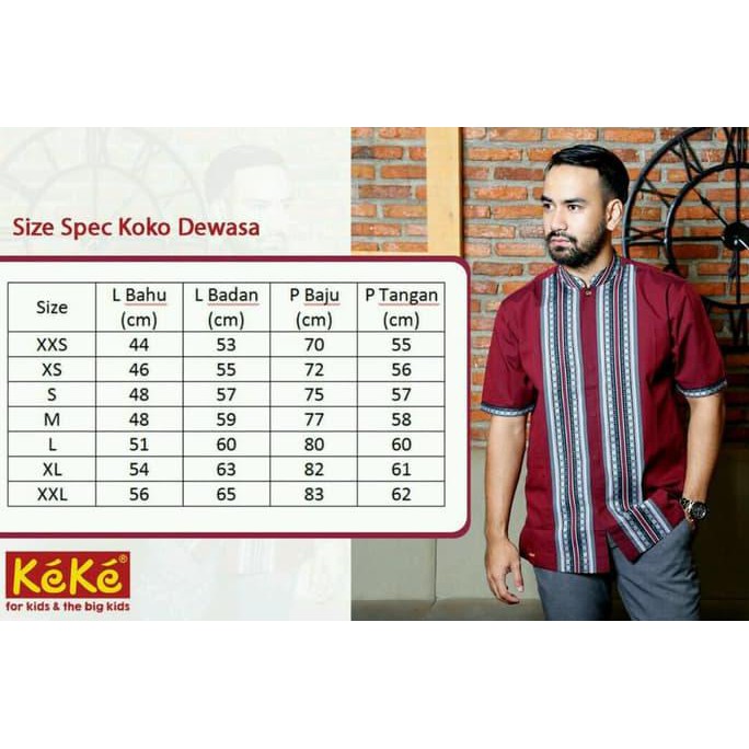 Sarimbit Keke Sr 181904 Hitam Link Koko Dewasa Size Xs - Xl