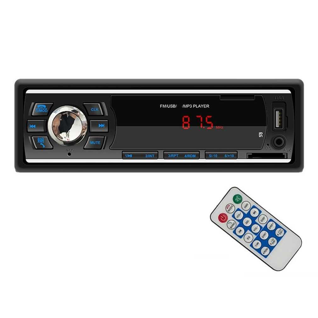 Tape Audio Mobil Multifungsi MP3 Aux TF FM Radio 1DIN SWM Support SD Card USB Tampilan LCD Hitam Elegan Berkualitas