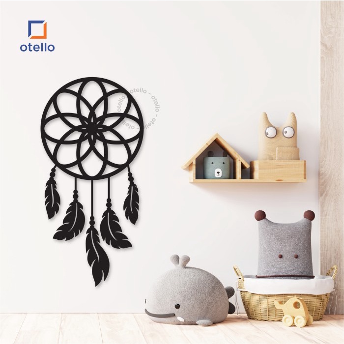 Dream Catcher Hiasan Dinding Kamar Wall Sticker Akrilik Stiker Dekor