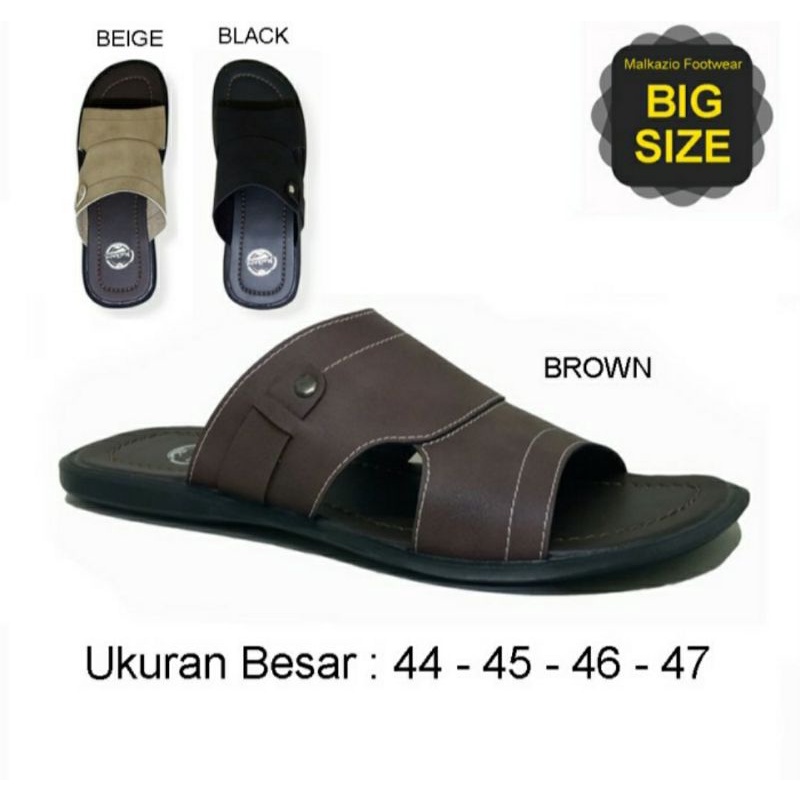 Sandal Pria BIG SIZE 44-45-46-47 Sendal Slide Pria Ukuran Besar Sandal Bapak Bapak Size Jumbo MZIO