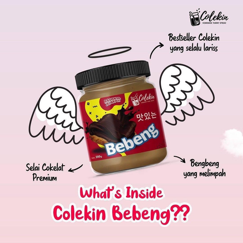 

Colekin - Selai Coklat Toping Bengbeng ( Bebeng ) 200 gr BEBENG