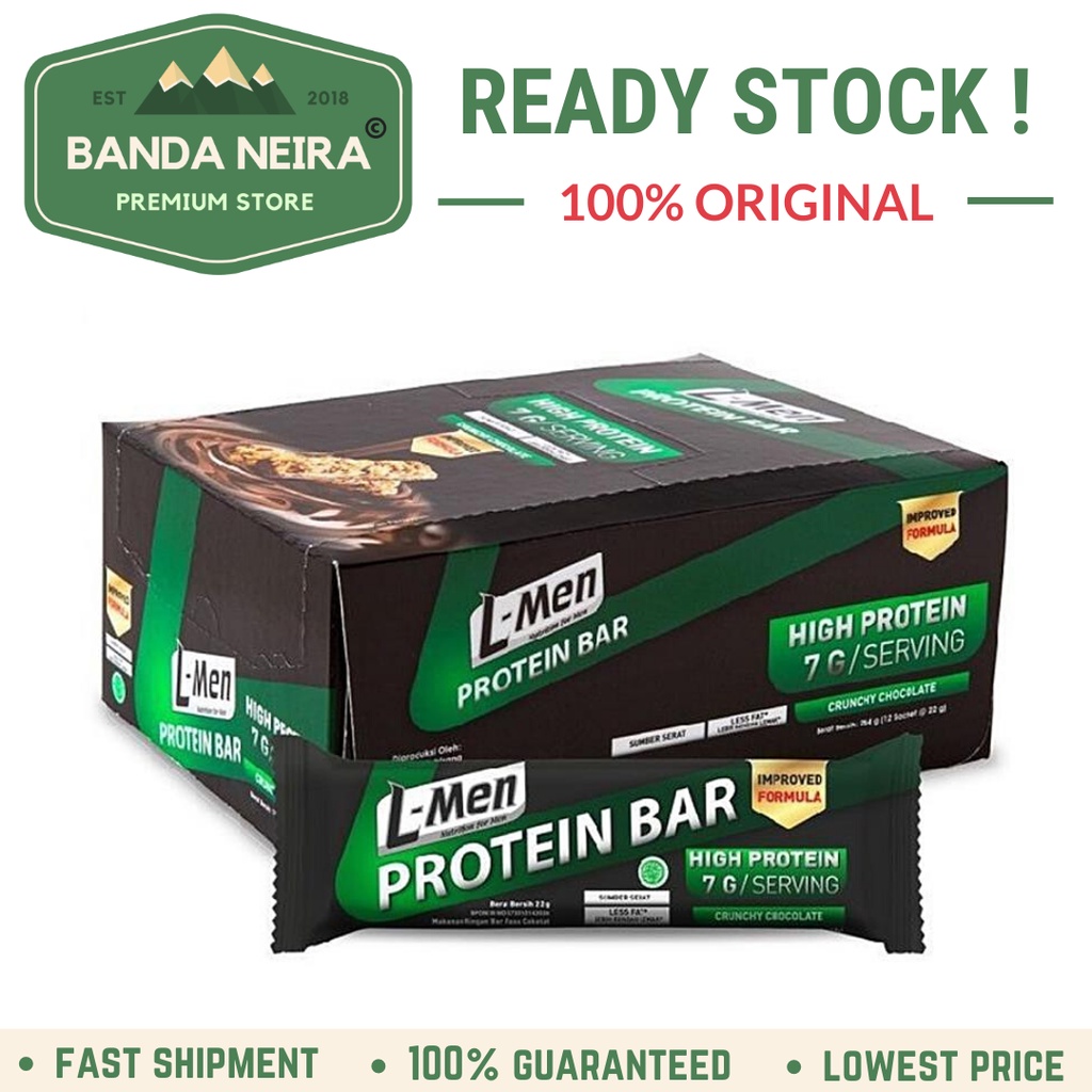 L-MEN LMEN L MEN PROTEIN BAR / Snack Protein | 12 SACHET | 300 GR