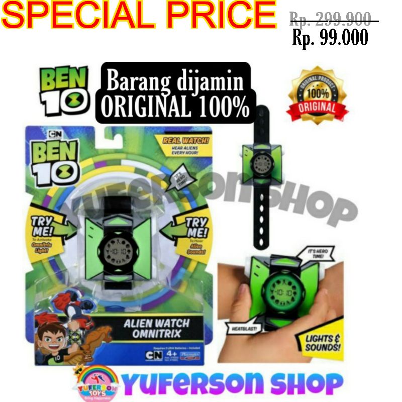 Ben 10 Alien Watch Omnitrix/ Jam Tangan Ben 10 Real Watch