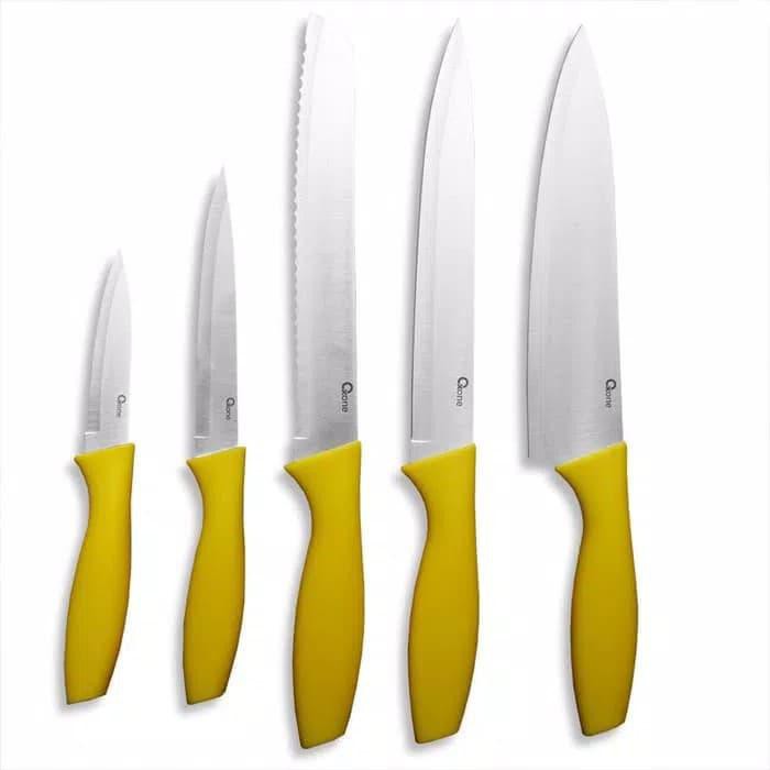 Oxone Pisau Dapur Set 5 pcs OX-906 Knife Set - Kuning