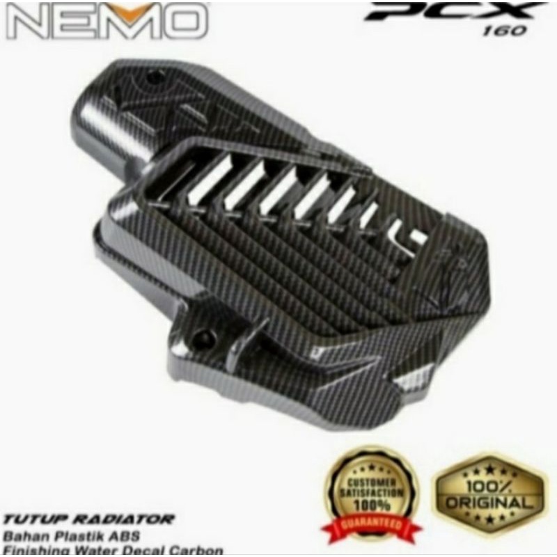 Tutup radiator Vario 160 Pcx 160 carbon Nemo