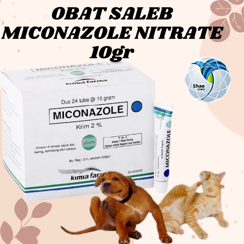 Obat jamur Infeksi kulit Gatal Kucing Dan Anjing MICONAZOLE NITRATE
