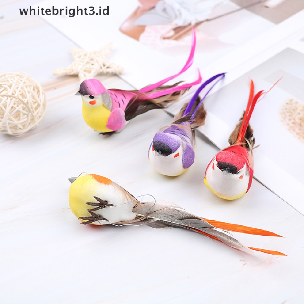 (whitebright3.id) Set Ornamen Burung Layang-Layang Imitasi mini Untuk Dekorasi Rumah / Taman