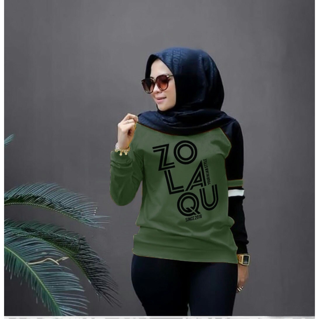 [Zolaqu RO]Blouse wanita babytery varian warna