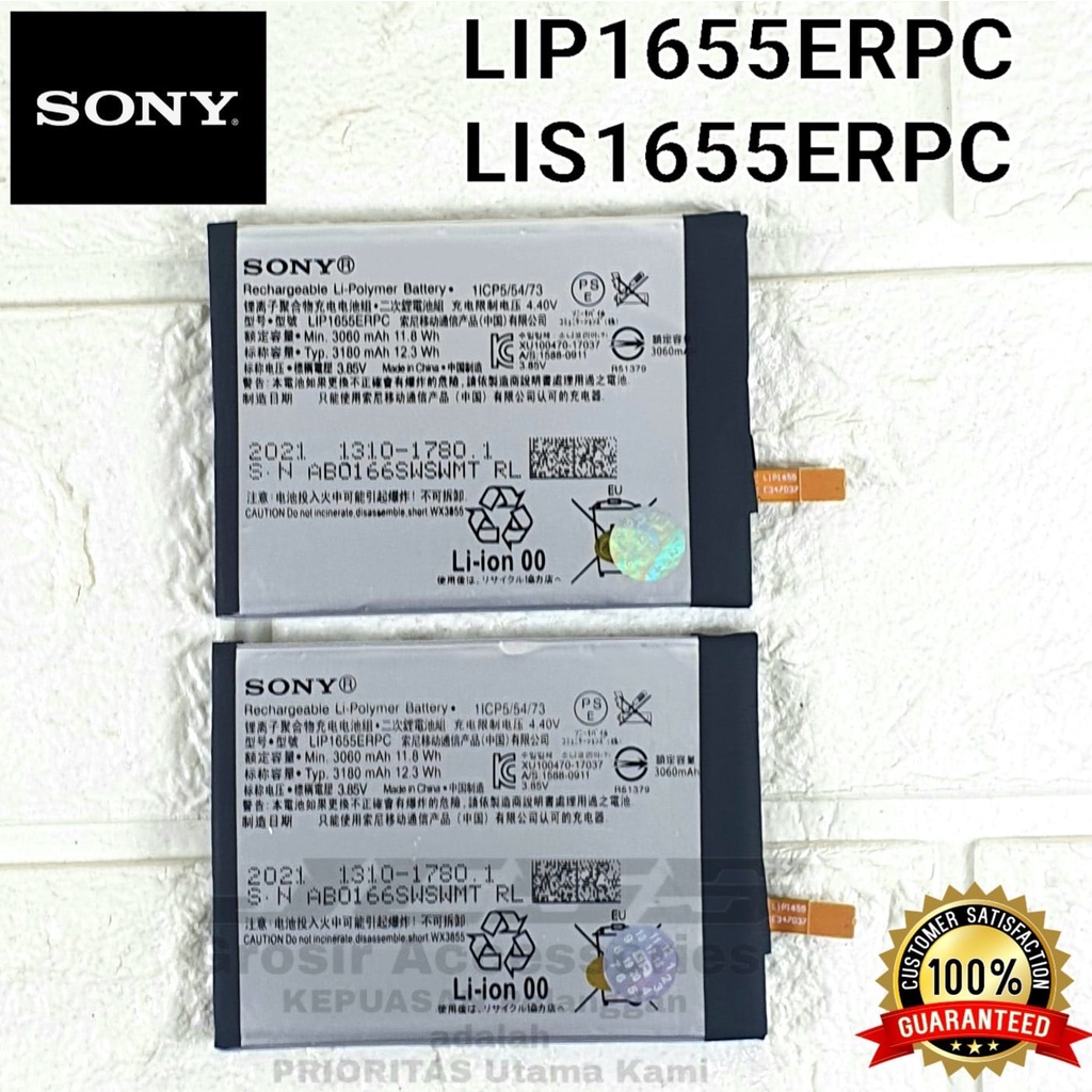 Baterai Original SONY XPERIA XZ2 - XZ 2 - 702SO - SOV37 - H8296 - H8216 - H8266 -H8276 - SO-03K Kode Battery LIP1655ERPC - LIS1655ERPC