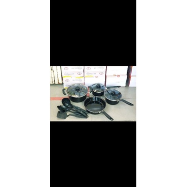 cookware set hitam