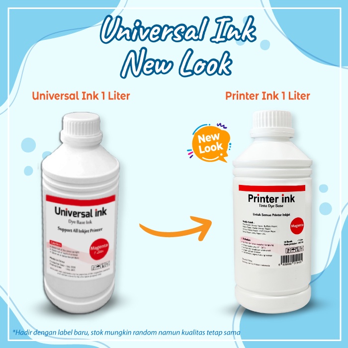 Tinta Epson 1 Liter Refill Dye Base Printer L120 L360 L565 L1110 L3110 L3150 L4150 L4160 L5190 L6170