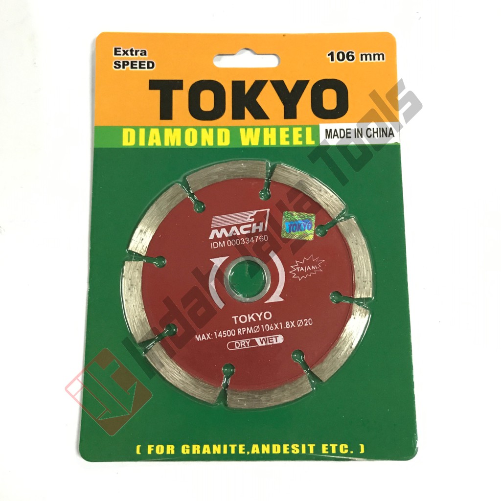 TOKYO Diamond Wheel Dry Kering 4 Inch Mata Potong TOKYO Diamond Wheel Dry Kering 4 Inch Mata Potong