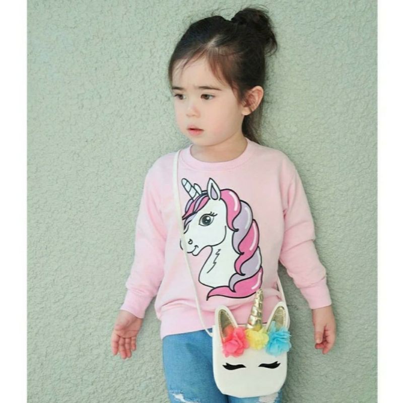 kaos anak perempuan sweater anak perempuan kaos lengan panjang perempuan