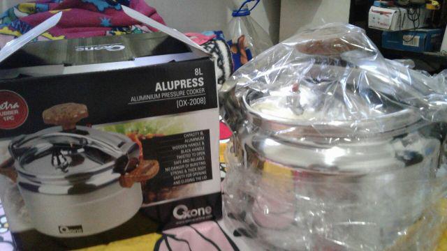 Home-klik Oxone Ox-2008 Pressure Cooker Alupress 8 Liter - Peralatan Masak - Silver