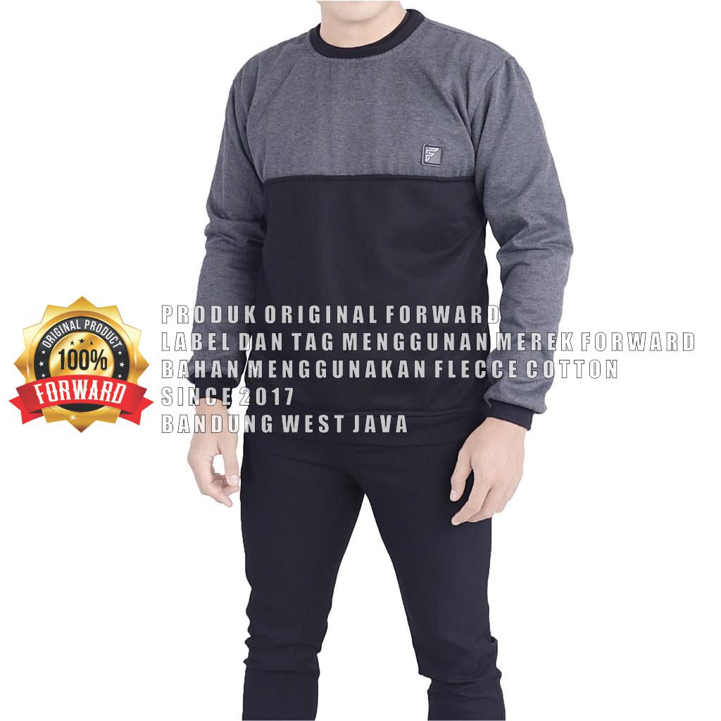 Sweater Hoodie Polos Pria Wanita Bahan Fleece Tebal Original Forward System