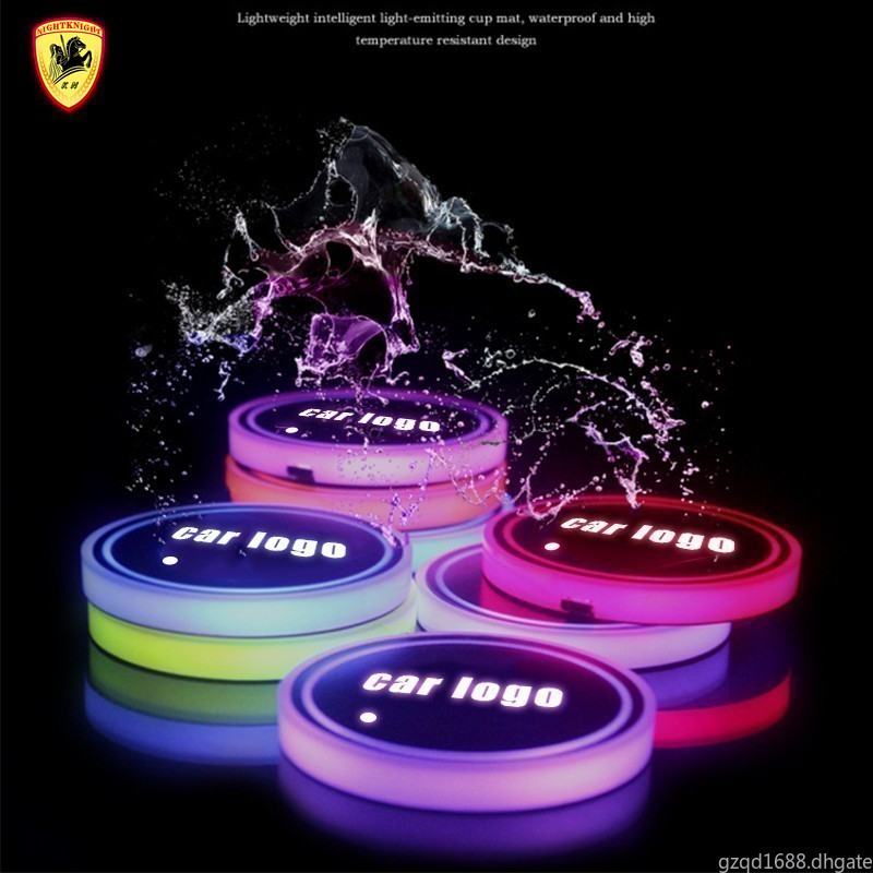 Mobil tatakan air Penutup Mobil Alur Alas Piala Air Pad Lampu Led Warna-warni for  KIA K5 k3 K2 Sportage Picanto Rio Soren