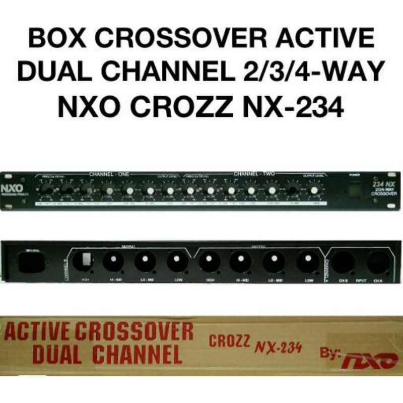 BOX PROFESIONAL CROSSOVER 234 WAY TEBAL RAPI