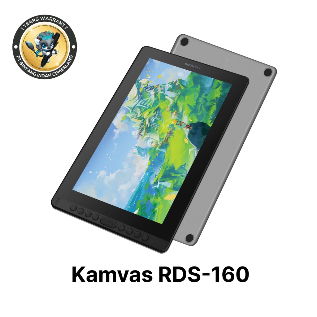 Huion Kamvas 16 (2022) l Drawing Display Tablet Huion Kamvas16 garansi resmi 1 tahun