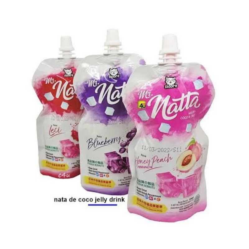 

Jelly Drink Mr. Natta Minuman Nata de Coco 132 ml