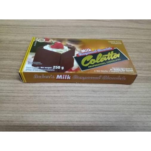 

31.87-Kue- Colatta Milk Compound 250 Gram / Colatta Milk Chocolate Cooking 250 Gr -Terlengkap-