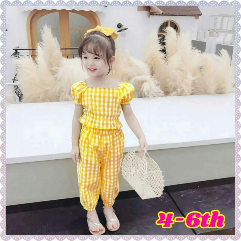 Baju Anak Perempuan/Baju Setelan Anak Umur 4-5 Tahun/Baju Santai Anak/Setelan Anak Terbaru, Terlaris