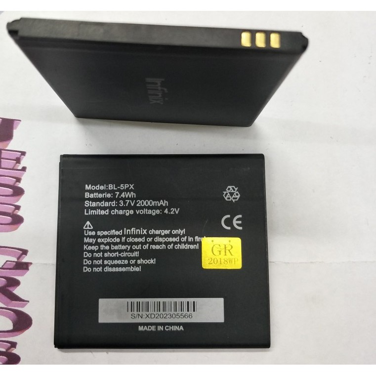 Battery Batre Baterai Infinix Hot Fire Api BL-5PX BL5PX BL 5PX