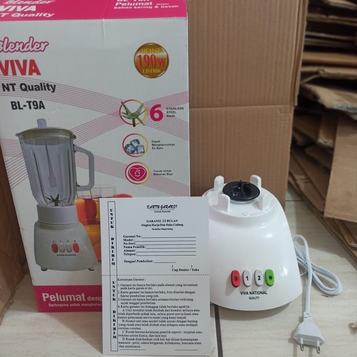 MESIN BLENDER VIVA NATIONAL BL T9A (Hanya Mesin) TERMURAH ORIGINAL