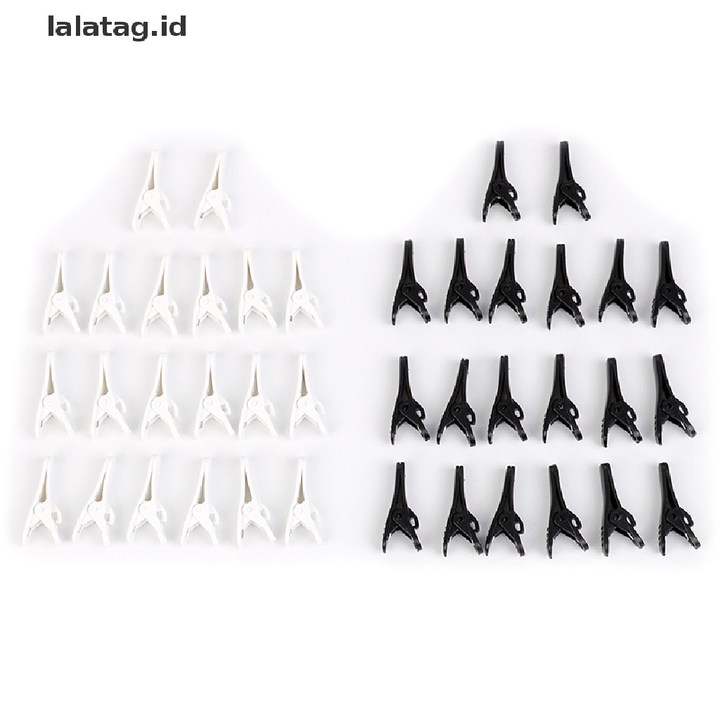 (Flyag) 20pcs Klip Klem mount Kerah holder Kabel Headphone / earphone