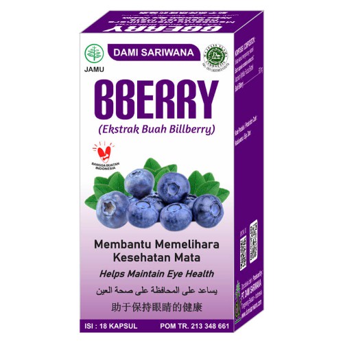 Bberry 18 Kapsul - Dami Sariwana - Membantu memelihara kesehatan mata