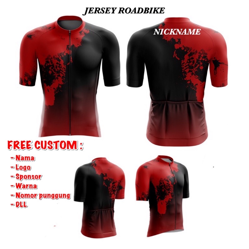 ( BISA COD ) jersey sepeda - jersey sepeda roadbike - jersey sepeda custom - Jersey custom satuan Fr