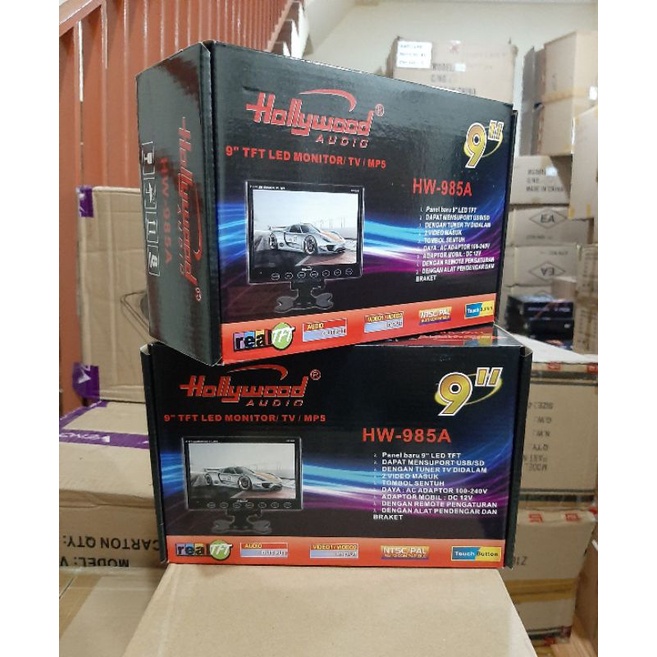 Tv Ondash HOLLYWOOD HW 985A Tv 9 inch On Dash Hollywood HW 985A