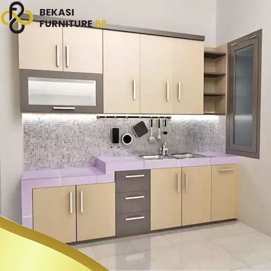 Jual Interior Kitchen Set Lemari Rak Dapur Interior Furniture Bekasi 88 Indonesia Shopee Indonesia