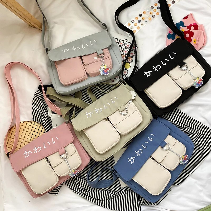 SLING BAG KOREA STYLE / Felicity Tas selempang messenger kanvas