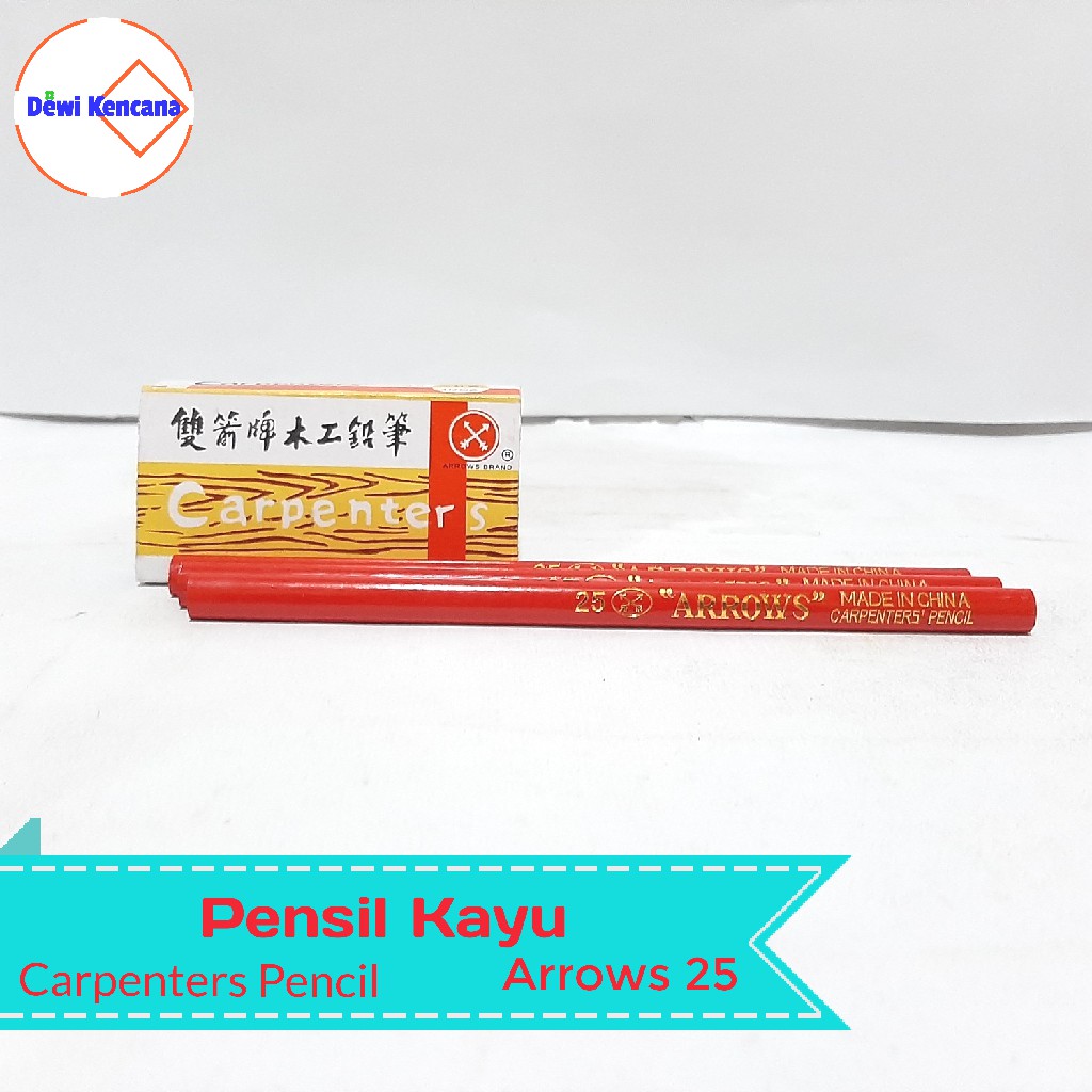 

Pensil Kayu Carpenters Pencils Arrows No.25