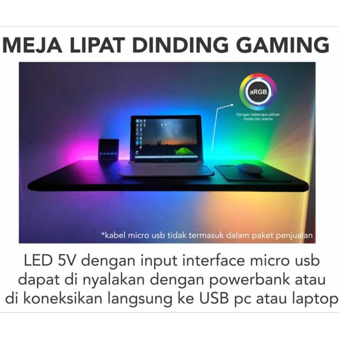 Meja Lipat Dinding Gaming / Folding Table / Meja Laptop Dinding Lipat Distributor