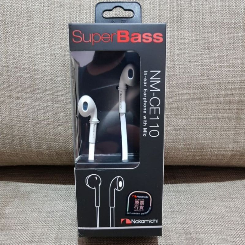 Earphone - Headset Nakamichi CE 110 Putih Asli Original