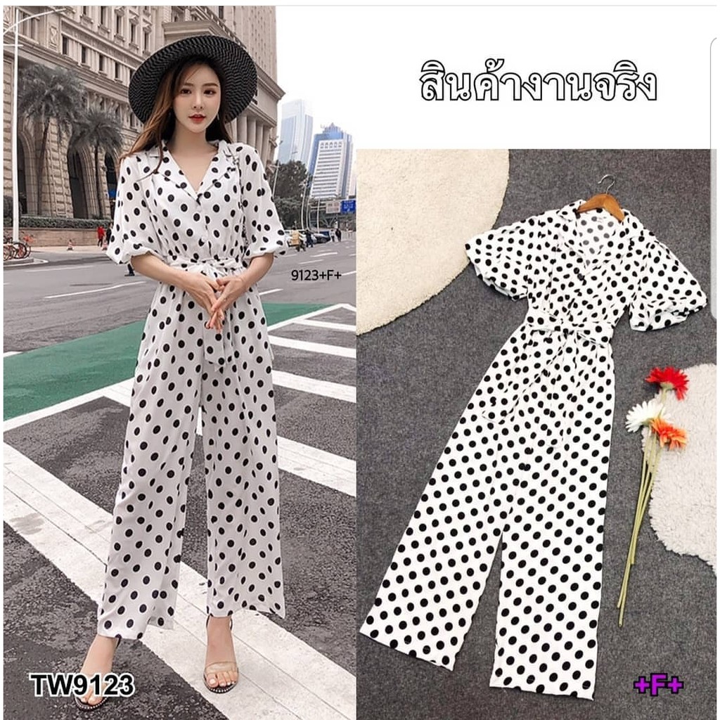 *[MCFK] Jumpsuit Polka Import Wanita / Pakaian Jumpsuit Wanita / Jumpsuit Kekinian